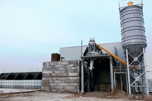 Бетонный завод SmartBeton 30 S под вибропресс QUNFENG QS 1000-1200/HESS GROUP Multimat RH 500