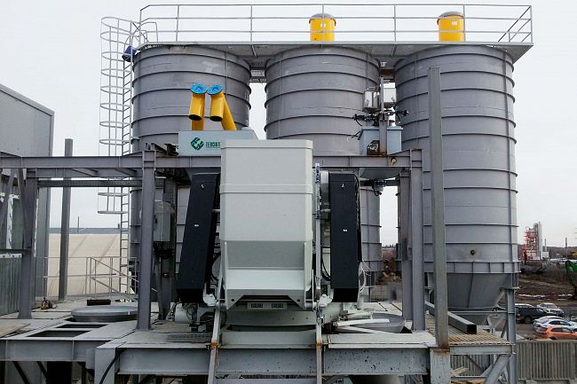 Бетонный завод SmartBeton 30 S под вибропресс QUNFENG QS 1000-1200/HESS GROUP Multimat RH 500