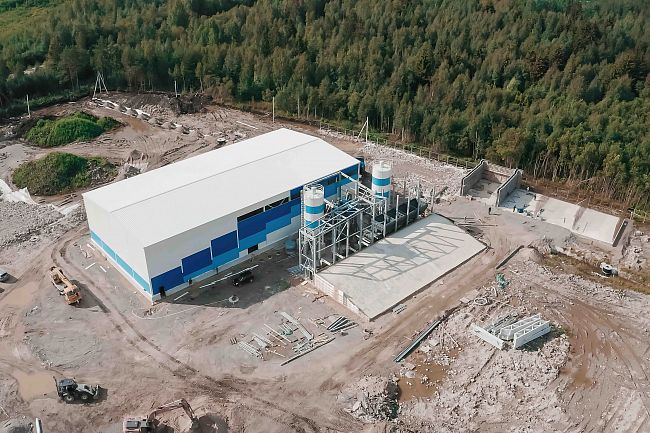Бетонный завод SmartBeton 60 S под вибропресс QUNFENG QS 1500/HESS GROUP Multimat RH 1000