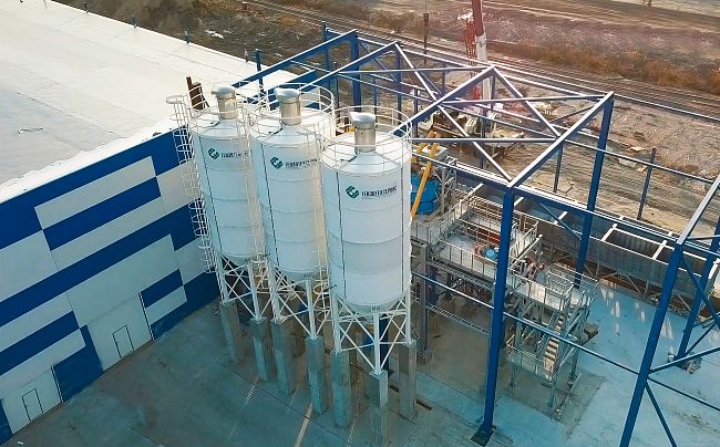 Бетонный завод SmartBeton 70 S под вибропресс QUNFENG QS 1800/HESS GROUP Multimat RH 1400